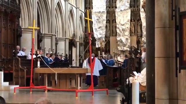 God is gone up with a merry noise (William Croft) St Marys Olveston church choir смотреть онлайн