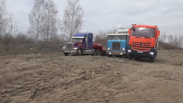 Грузовики на радиоуправлении в деле. смотреть онлайн