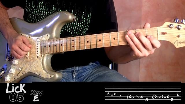 Andy's Lab - Daily Blues Licks #5 - Guitar Lesson смотреть онлайн