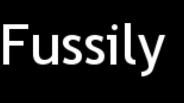 How to Pronounce Fussily смотреть онлайн