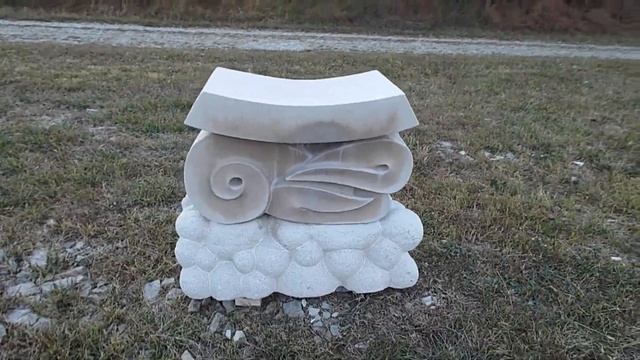 "Zephyr", a functional stone sculpture by Don Lawler смотреть онлайн