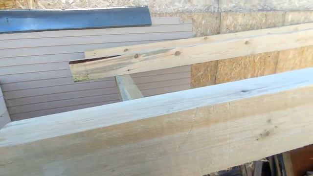 Строю гараж своими руками.Часть 2.Делаю односкатную крышу на гараже. смотреть онлайн