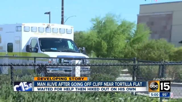 DPS: Man injured after car goes over cliff near Tortilla Flat смотреть онлайн