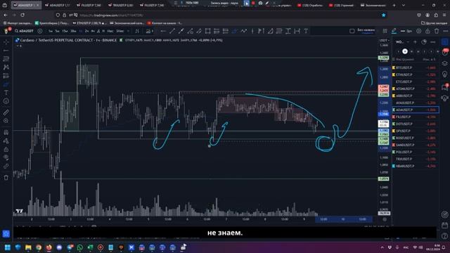 Утренний обзор на 09.12.24 - есть идеи по TRX, HBAR, DOT и др.! смотреть онлайн