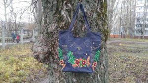 DIY Bag Jeans Fantasy Сумка из джинсов своими руками полный МК и выкройка Джинсовая Фантазия