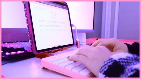 ASMR Typing Sounds: Kakao Friends Logitech K240 Wireless Keyboard 🍑💫  (typing test, no talking)