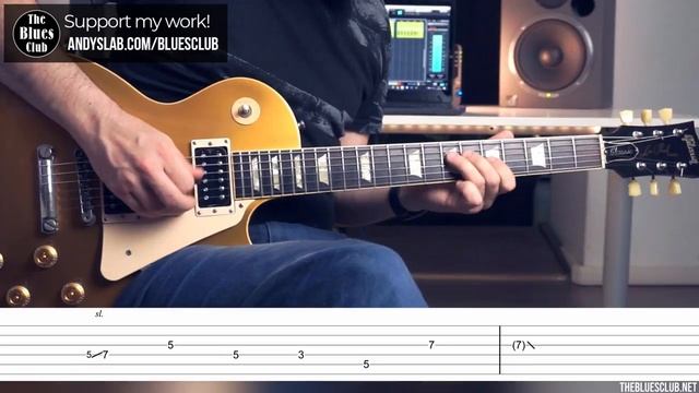 Super Useful Blues Licks Compilation with TABS - Guitar Lesson смотреть онлайн