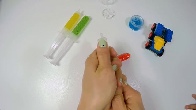 Colors Jelly Slime Clay DIY Rainbow Slime Syringer Toy Learn Colors смотреть онлайн