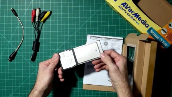 AverMedia Pcmcia TV card unboxing