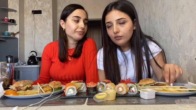 МУКБАНГ/ роллы, Макдональдс/суши/MUKBANG/sushi/먹방/회 смотреть онлайн