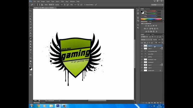 Kako napraviti logo [ Adobe Photoshop ] смотреть онлайн