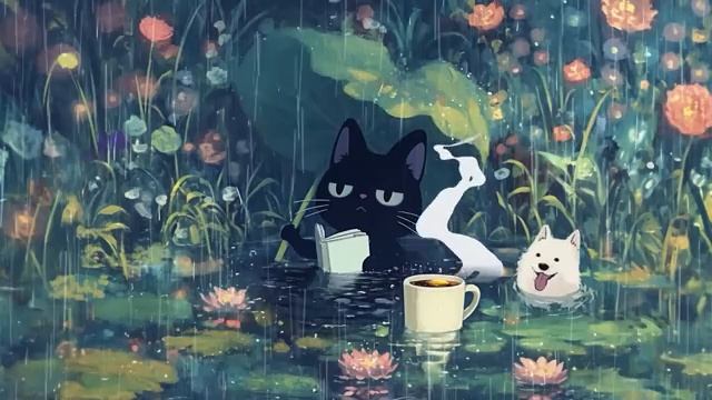 Books Are The Mirrors Of The Soul ☂️ Lo-fi Rain ⧸ Jazzy HipHop ⧸ Study To Relax To