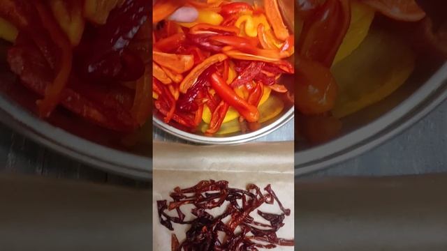 ПАПРИКА ДОМАШНЯЯ😋 Осталось измельчить в кофемолке👍 смотреть онлайн