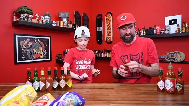 10 Year Old Vs. Entire TABASCO Line! смотреть онлайн