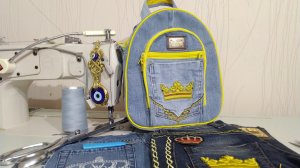 Как сделать рюкзак из джинсов своими руками. Рюкзак из старых джинсов DIY handmade denim bag