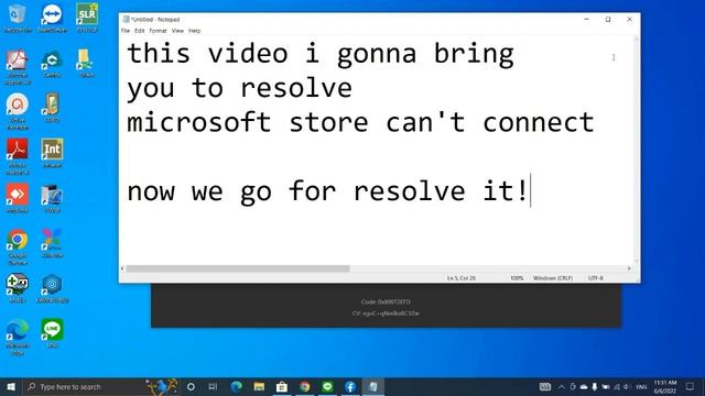 How to resolve Microsoft store connection problem(วิธีแก้ Microsoft store เชื่อมไม่ได้ ) смотреть онлайн