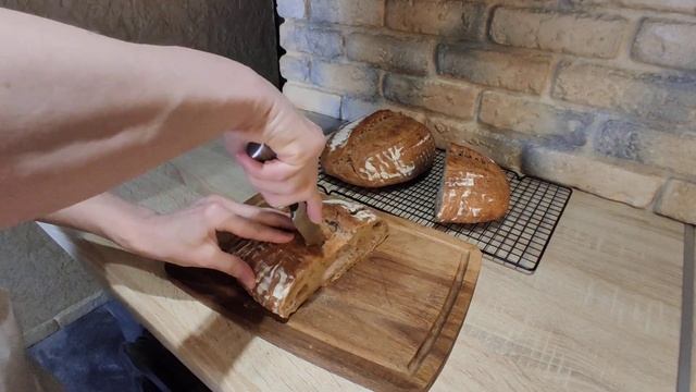 Ароматный хлебушек с тмином на пшеничной закваске. Дегустация смотреть онлайн