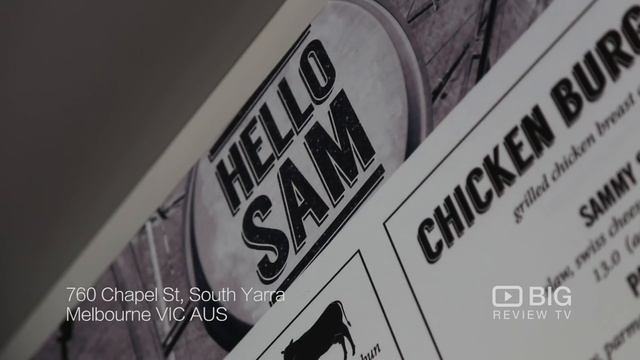 Hello Sam Burger Restaurant in South Yarra VIC serving Vegan and Chicken burger смотреть онлайн