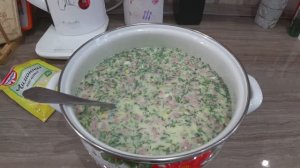 Вкусная окрошка на кефире