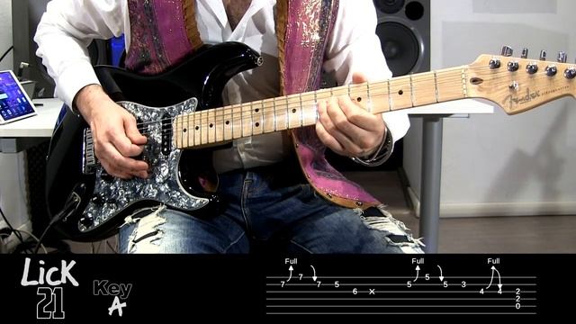 Andy's Lab - Daily Blues Licks #21 - Guitar Lesson смотреть онлайн