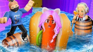 ДОЙДИ ДО ФИНИША НА БОЧКЕ! Roblox