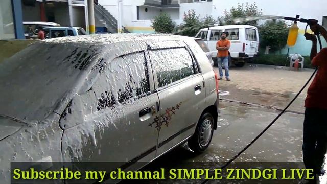 Car Washing With Foam & Air | Car Wash