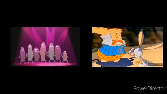 1 секунда из 100 разных видео мультфильмов VS 1 секунда 140 разных видео мультфильмов смотреть онлайн