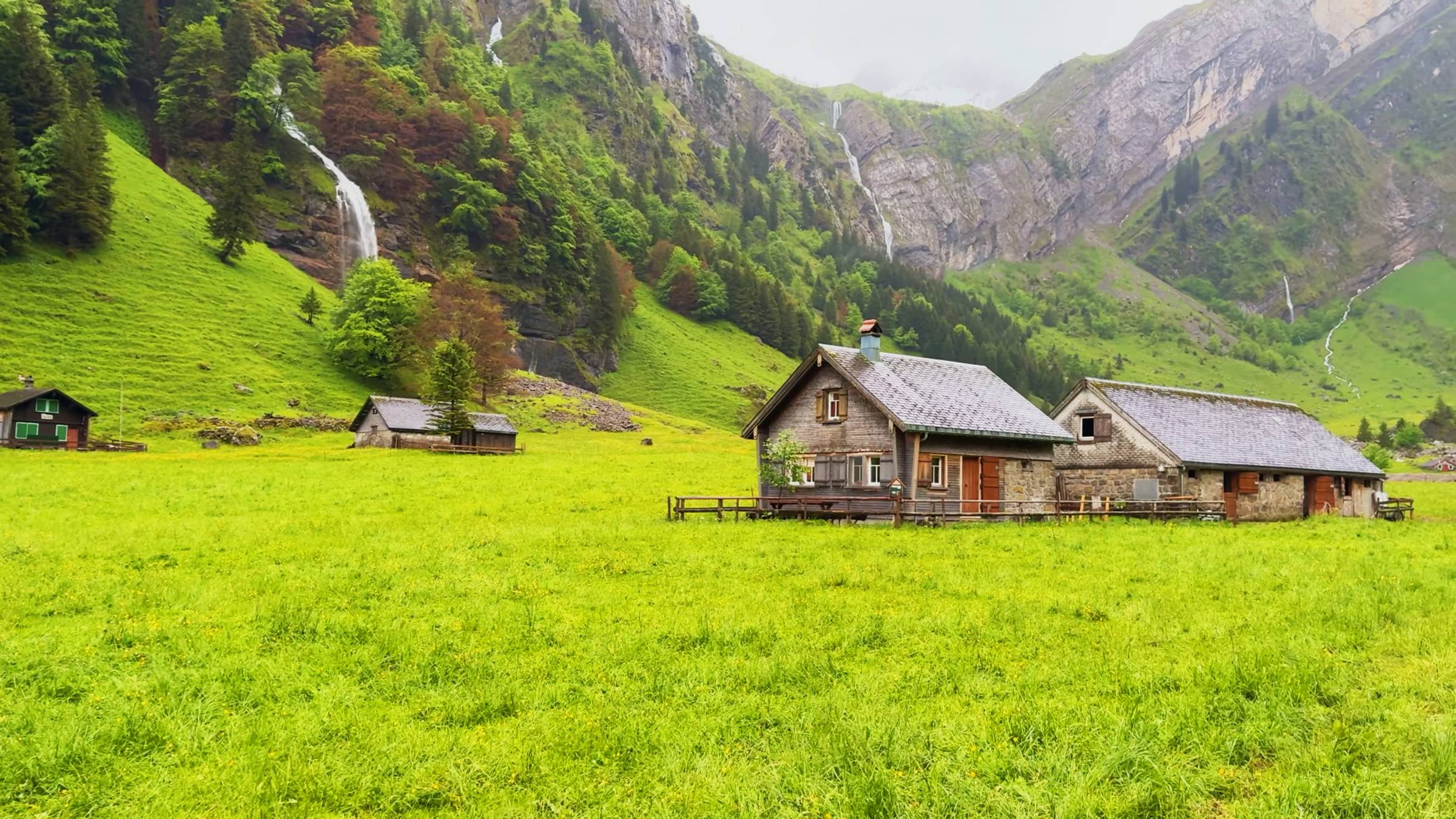 Жизнь в сельской местности Швейцарии - прогулка по самым красивым швейцарским деревням смотреть онлайн