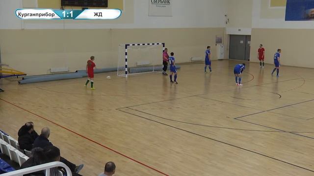 Чемпионат Курганской области по мини-футболу 2018/2019 гг. 15-й тур. «Курганприбор» - «ЖД» - 3:2 смотреть онлайн