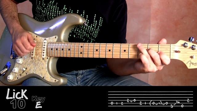 Andy's Lab - Daily Blues Licks #10 - Guitar Lesson смотреть онлайн