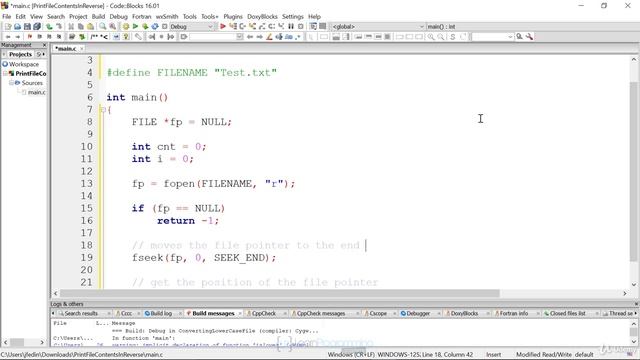 119 Demonstration Print the contents of a file in reverse order смотреть онлайн