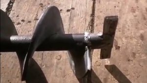 ВСКЗ - обрезка витков шнека для равномерной подачи топлива на горелку.