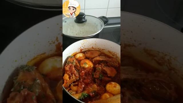 Best Chicken Stew with Boiled Eggs||easy tomato stew #shorts смотреть онлайн