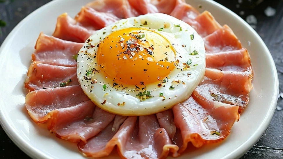 🍛Корзиночка из ветчины с яйцом и овощами! смотреть онлайн