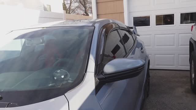 Установка ветровиков на Honda Civic X