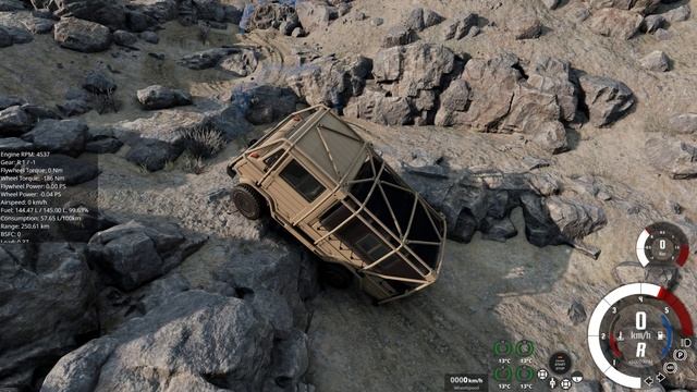 BeamNG, Free Crawling, Johnson Valley, Autobello Stambecco смотреть онлайн