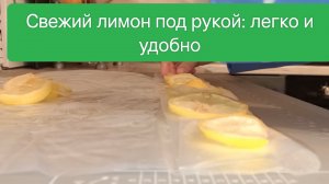 удобное хранение лимона в морозилке