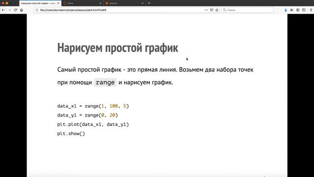 103. Введение в Matplotlib смотреть онлайн