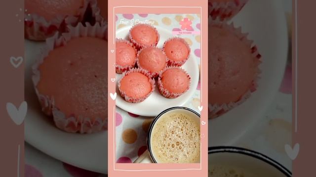 Soft Rose Milk Cupcakes 💗🧁💗 Without Oven.#shorts смотреть онлайн