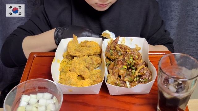 BHC 맛초킹,뿌링클 먹방ㅣKorean chicken BHCㅣcheese & Soy Sauce chickenㅣMUKBANG смотреть онлайн