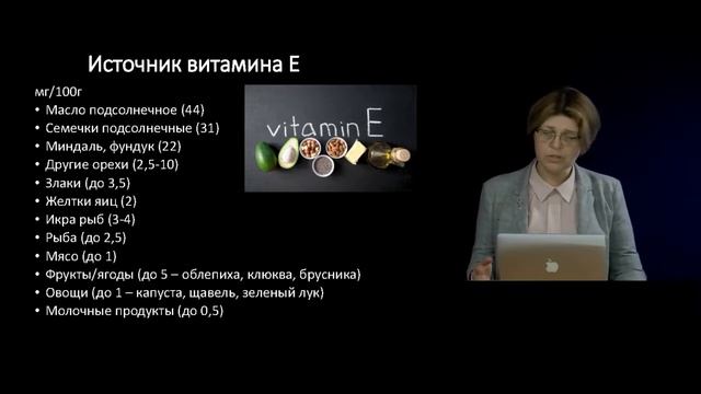 3 2 Функции и роль витаминов в питании человека Жирорастворимые витамины А, Е смотреть онлайн