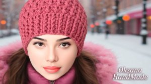 ШАПКА крючком красивым РЕЛЬЕФНЫМ узором. Crochet hat