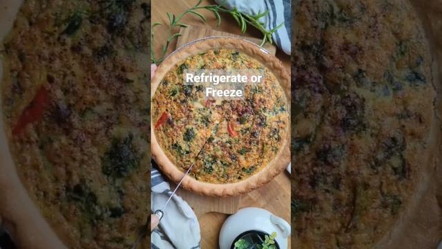 Make Ahead Freezer Quiche Recipe #shorts #recipes смотреть онлайн
