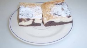 Брауни с бананами и творогом