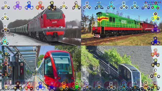 Транспорт для всей семьи: машинки, поезда, пазлы и интерактивные картинки-половинки! смотреть онлайн