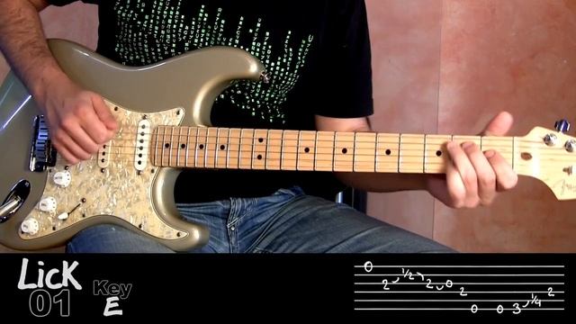 Andy's Lab - Daily Blues Licks #1 - Guitar Lesson смотреть онлайн
