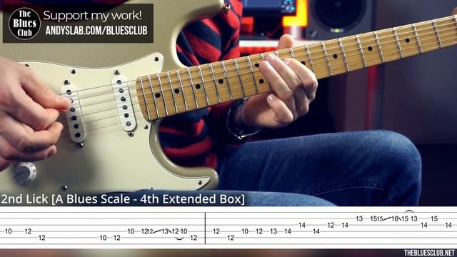 Same BLUES LICKS in Different Positions __ Guitar Lesson with TABS смотреть онлайн