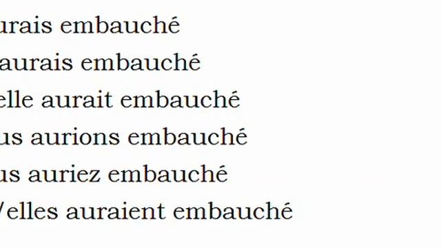 Изучение французского языка = Спряжение глаголов = Embaucher смотреть онлайн