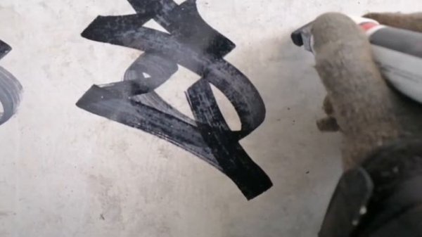 🔥Tagging on the cool spot for tagging and graffiti (теггинг на споте) 214ink + 611em 20 mm