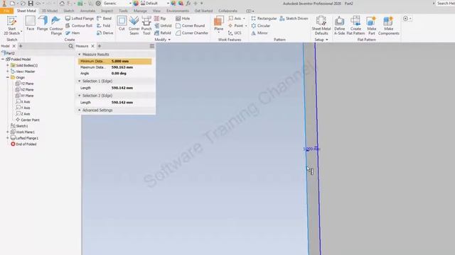 How to use LOFTED FLANGE and Flat Pattern in Inventor Sheet Metal - Autodesk Inventor смотреть онлайн